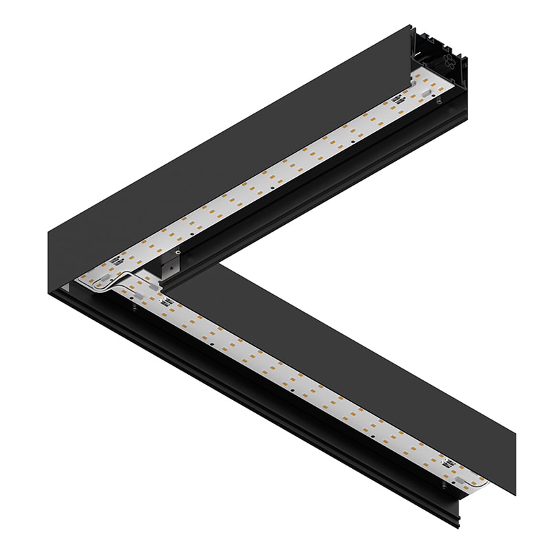 NOVALUX SPA - NOX106217.02 PROFILO LED ANGOLARE 90?: Sistema LED lineare installabile singolo o in fila continua, a plafone o sospensione PROFILO LED ANGOLARE Profilo in lega di