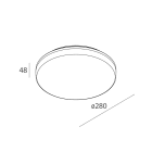 NOVALUX SRL - NOX104310.01 LUNA TND: LED 19W 4K MW D=280 BIA