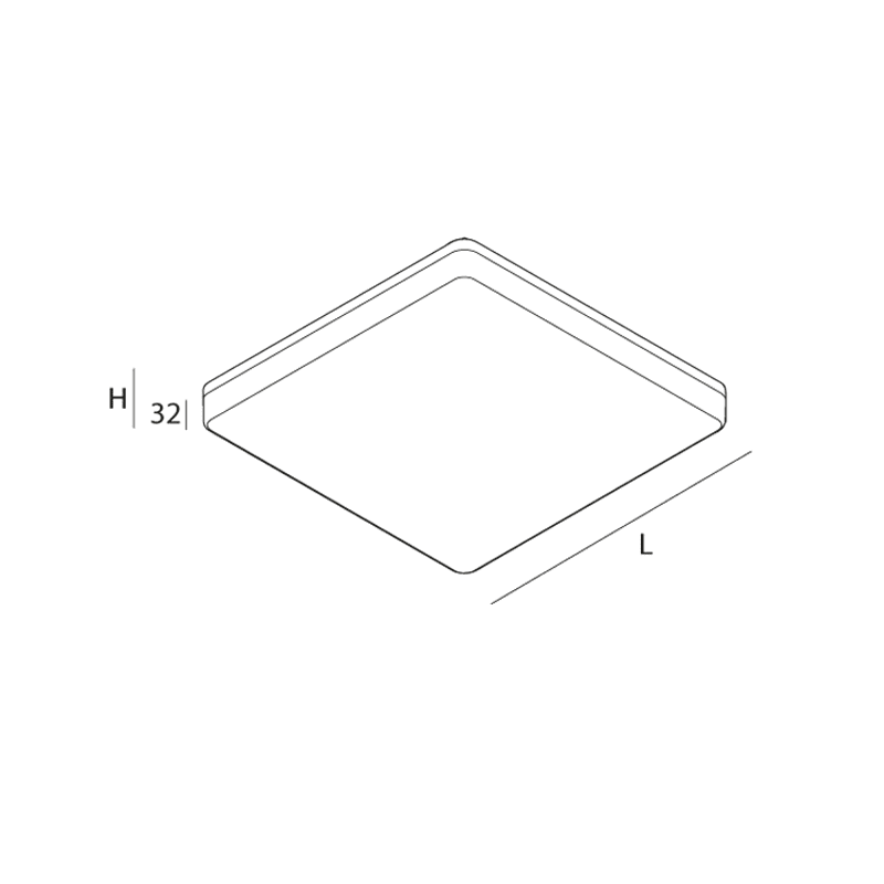 NOVALUX SRL - NOX104339.01 LUNA QDR: LED 24W 4K L=330 BIA CRI90