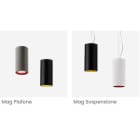 EXENIA SRL - EXE3355D5052 MAG LED SOSP. DALI 26W NERO 8530