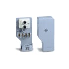 CONCHIGLIA - CON052694023 Serie MGN - Morsettiera da incasso palo a doppio isolamento, 4 poli, 2 fusibili, feritoia 45x186 mm