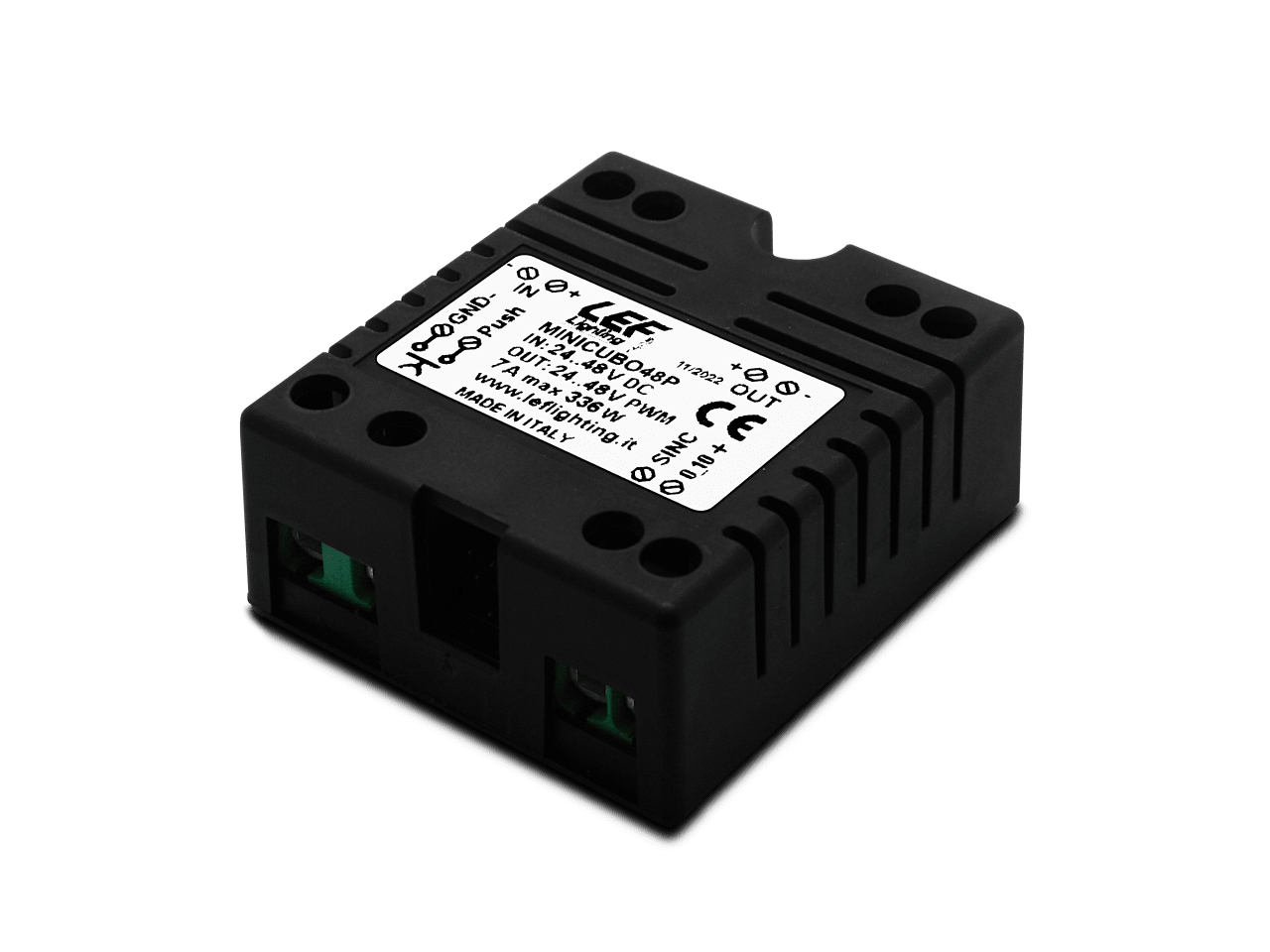 LEF LIGHTING SRL - LEFMINICUBO48P INTER. DIMM. 24-48VDC 7A PUSH/0-10V