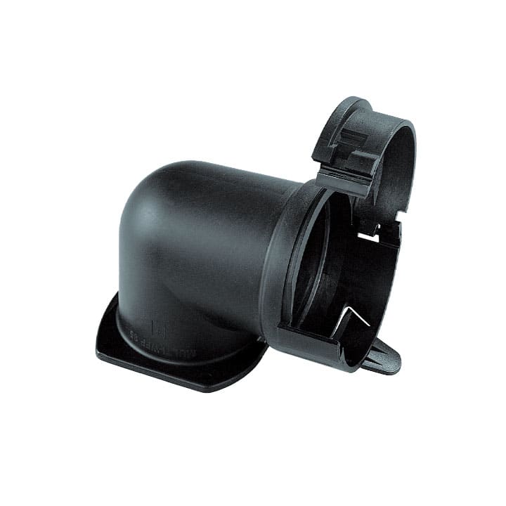 COSMEC - CSM5024N100 RAC.FLANGIATO CURVO 90 AD95 NERO IP54