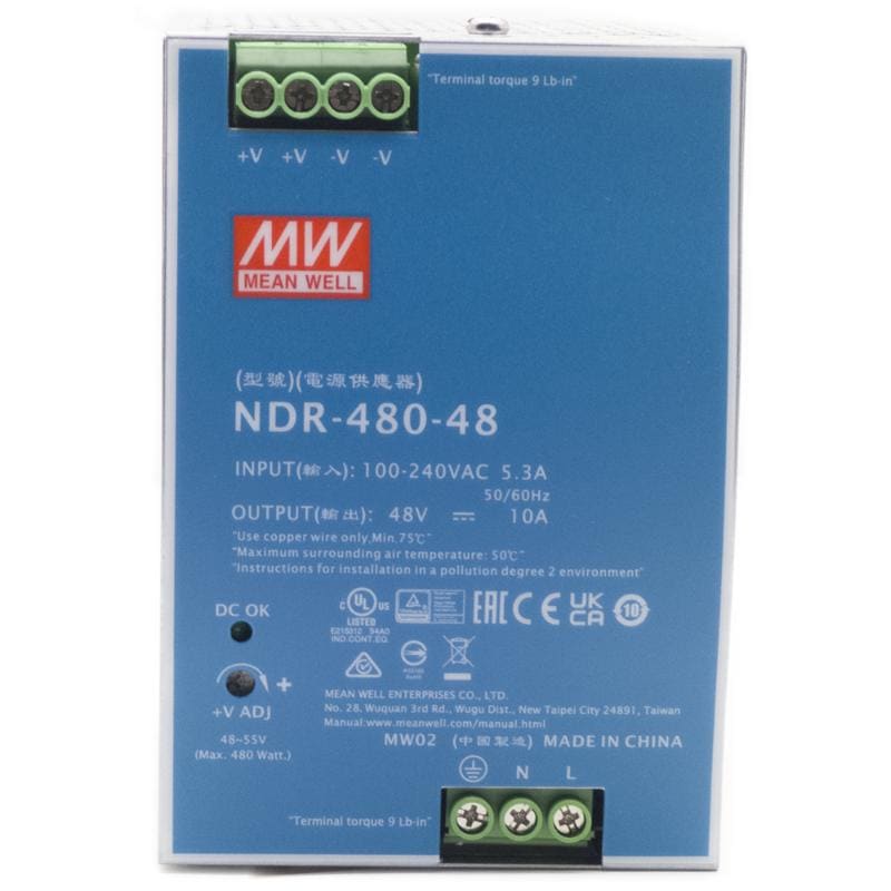 HIKVISION ITALY SRL - HIK303703682 NDR-480-48 ALIMENTATORE INDUSTRIAL DIN48