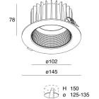NOVALUX SPA - NOX107903.97 NIK: 16W 3K F60 CRI90 UGR
