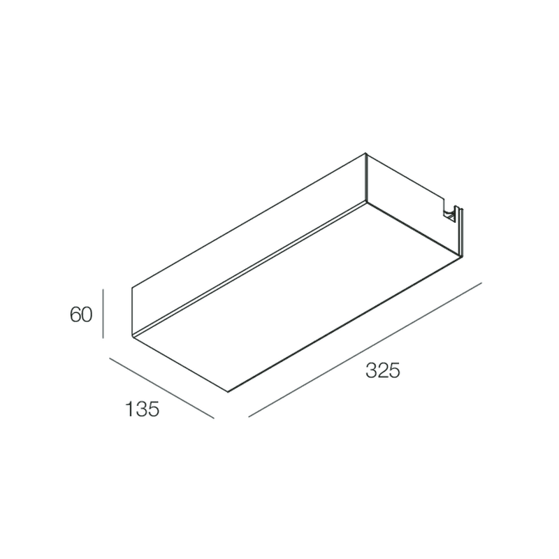 NOVALUX SPA - NOX1058D2.02 BOX PER P-30 A PLAFONE INIZIO LINEA CON ALIMENTAZIONE INTEGRATA 320W Box a plafone. (Garanzia: 5 anni; e  3 anni per gli alimentatori)