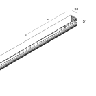 NOVALUX SPA - NOX105806.02 PROFILO PLAFONE / SOSPENSIONE Cover superiore inclusa. Garanzia 5 anni.