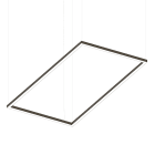 NOVALUX SPA - NOX103344.20 P-30: RETT 48W 4K CAFFE SOSP L=1630