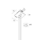 NOVALUX SPA - NOX103367.02 P-30: ROSONE DOPPIO CART . L=1200 3P NER