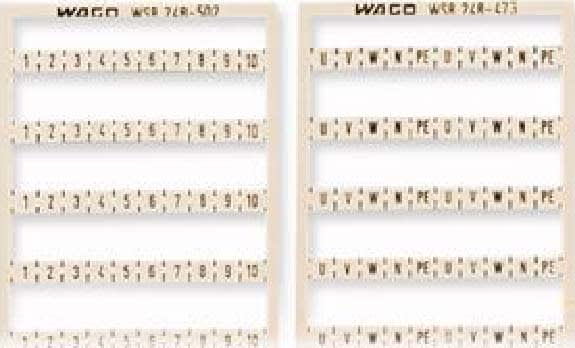 WAGO ITALIA SRL - WAG248-502 SCHEDA DI MARCATURA MINI-WSB COME SCHEDA