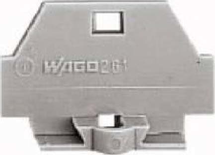 WAGO ITALIA SRL - WAG260-361 PIASTRA TERMINALE FLANGIA FISSAGGIO GRIG