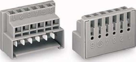 WAGO ITALIA SRL - WAG730-116 CONNETTORE MASCHIO STAMPA DIRETTA 6P GRI