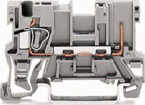 WAGO ITALIA SRL - WAG769-176 MOR. BASE 1 CONDUTTORE/1 PIN, GRIGIO