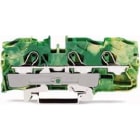 WAGO ITALIA SRL - WAG2010-1307 MORSETTO DI TERRA PER 3 CONDUTTORI VERDE