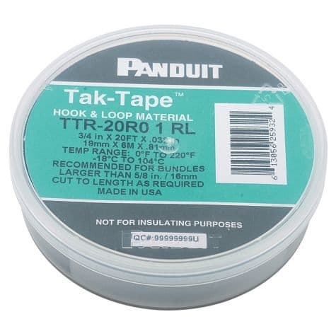 PANDUIT - PANTTR-20R0 THE TAK-TAPE HOOK AND LOOP CABLE ROLL IS