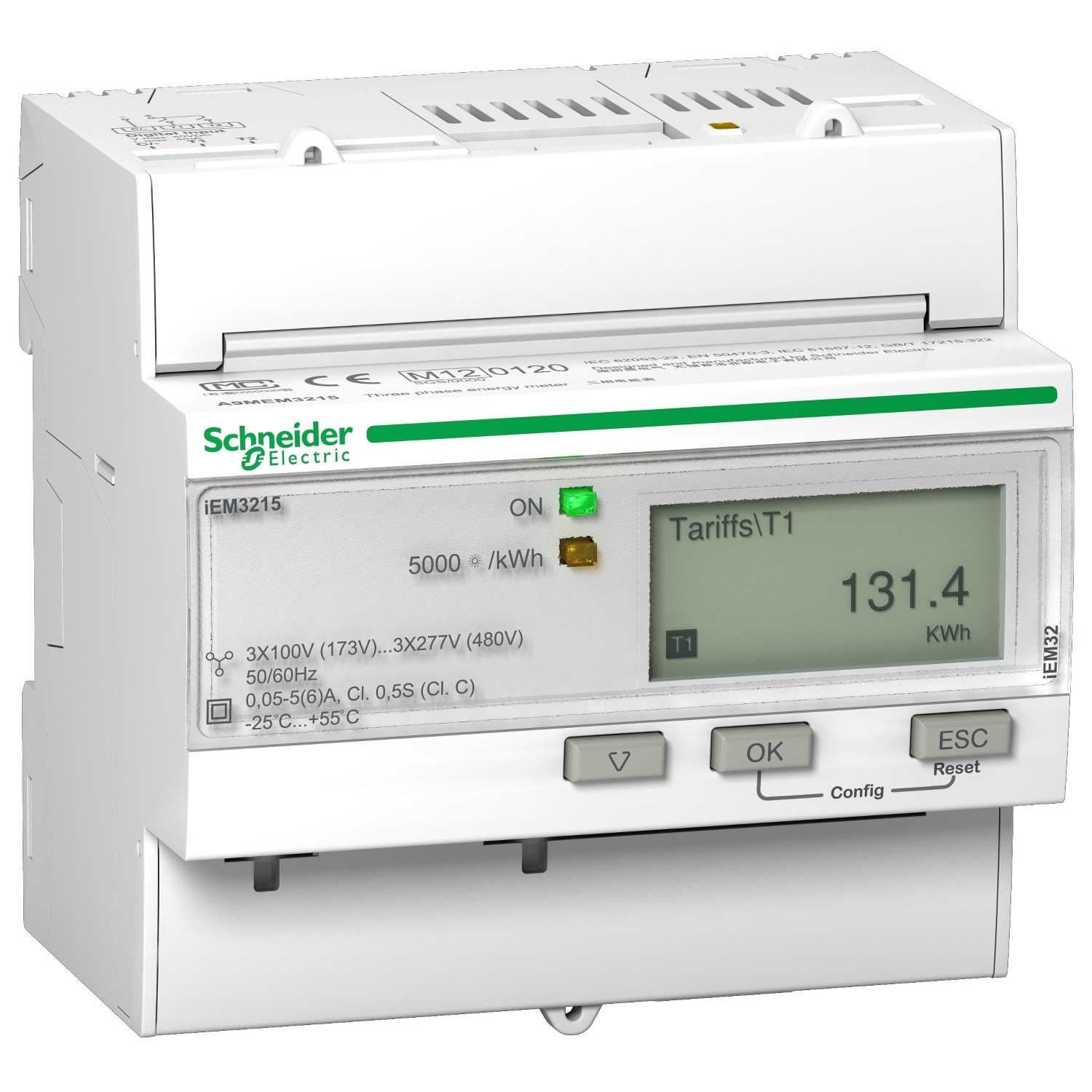 SCHNEIDER ELECTRIC - SNRA9MEM3215 IEM3215 3P+N INS.TA, RES., RIP., MID, MT