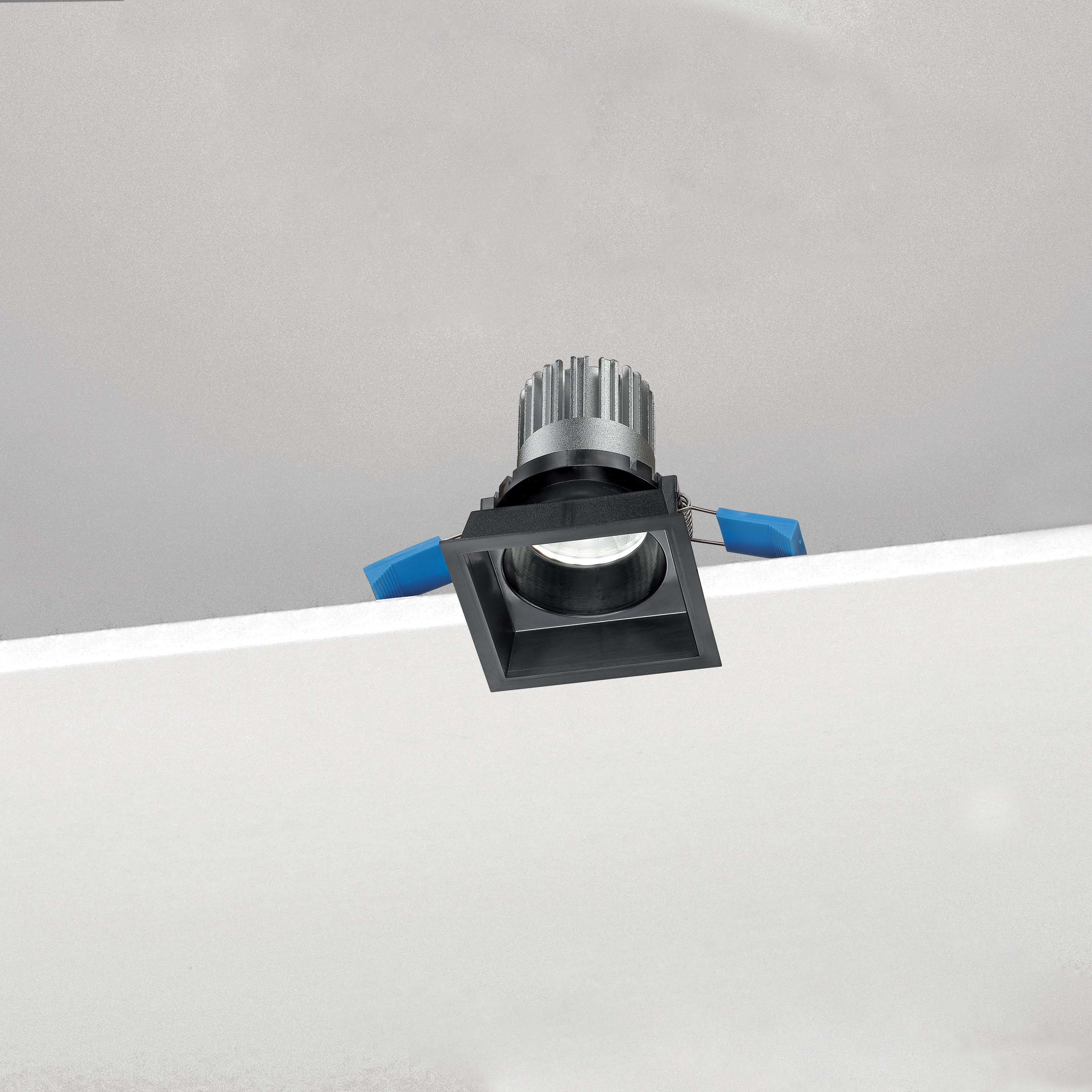 NOBILE ITALIA - NOBD1S/55/3K/B2 INC.FISSO QUAD. 8,5W 3K NE PUSH/DIM1-10V