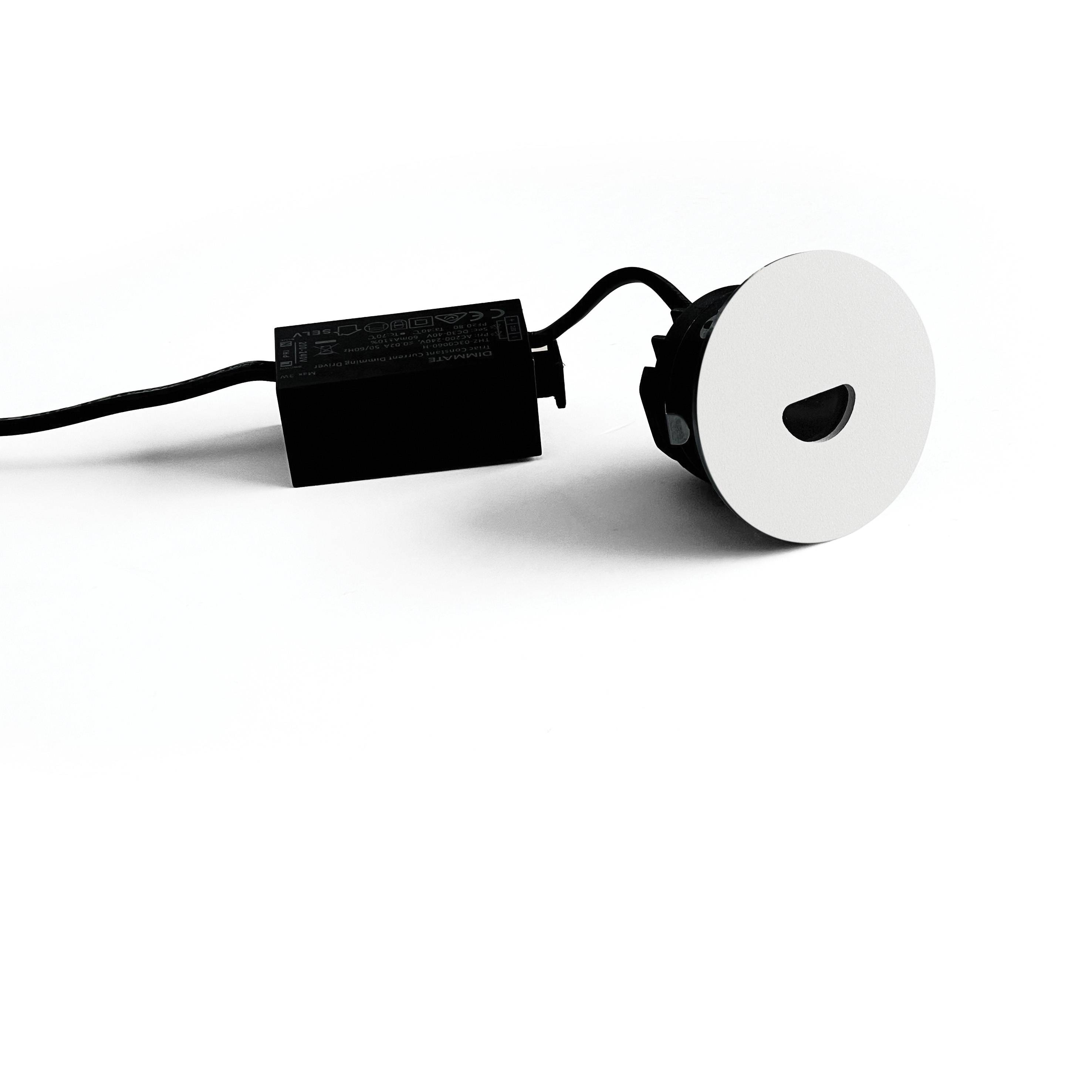 NOBILE ITALIA - NOBSER/3K/02/W INC. TONDO 3W 3K IP54 BI EM. SEMICERCHIO