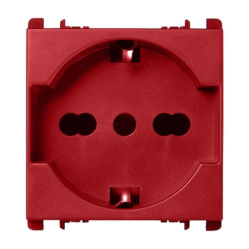 URMET SPA - UTD10310N/2.R PRESA P40 2P+T 16A 250V ROSSO