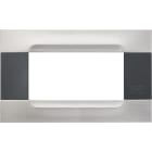 URMET SPA - UTD10904.91 PLACCA MET NICKEL ACCIAIO 4M