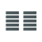 URMET SPA - UTD1168/104G SET CART ALPHA TST SINGOLO GRI