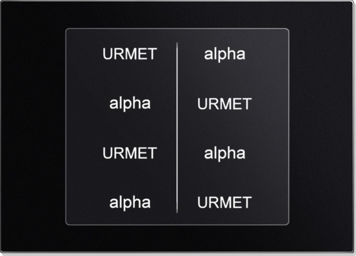 URMET SPA - UTD1168/51 MODULO REP NOMI ALPHA NERO