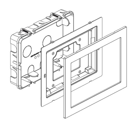 URMET SPA - UTD1723/60 KIT DA INCASSO X MONITOR 7 VV