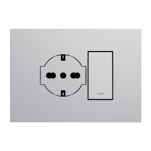 URMET SPA - UTD27852.AL KIT P40 CLEAN + DEVIATORE ALLUMINIO