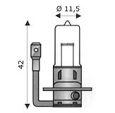 WIMEX - WIM4211520 ALOG. H3 11.5X42 6V 55W PK22S