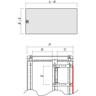 DKC-RAMBLOCK - RMBR5CPME6800 PORT. MODULARE L.600 H.800 MM.