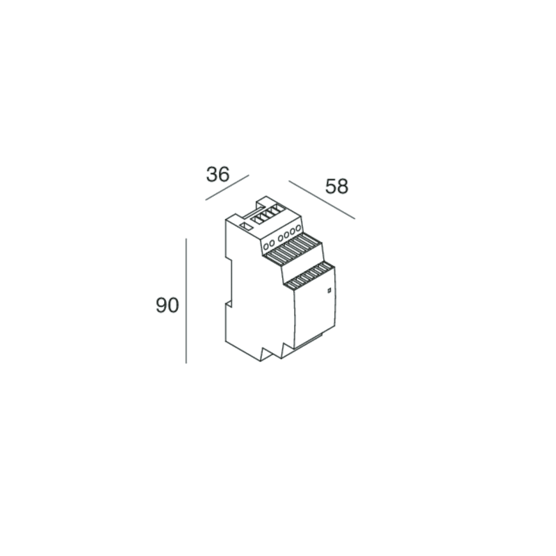 NOVALUX SPA - NOX105912.99 ALIMENTATORE 24V PER DALI SWITCH Per installazione su barra DIN. Garanzia 3 anni.