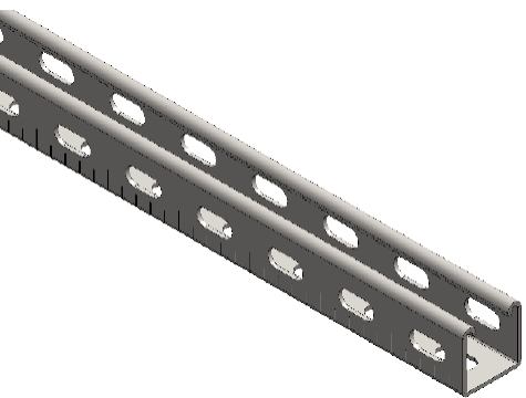 SATI ITALIA SPA - SAT2420204 Profilo asolato per sospensioni PRM dimensioni 41x41 mm spessore 15/10 IX