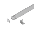 NOVALUX SPA - NOX105408.96 Profilo dissipante per Strip LED in lega di alluminio completo di testate, schermo e molle di fissaggio. Garanzia 5 anni.