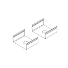 NOVALUX SPA - NOX15213.00 Staffe di fissaggio (2 pz)