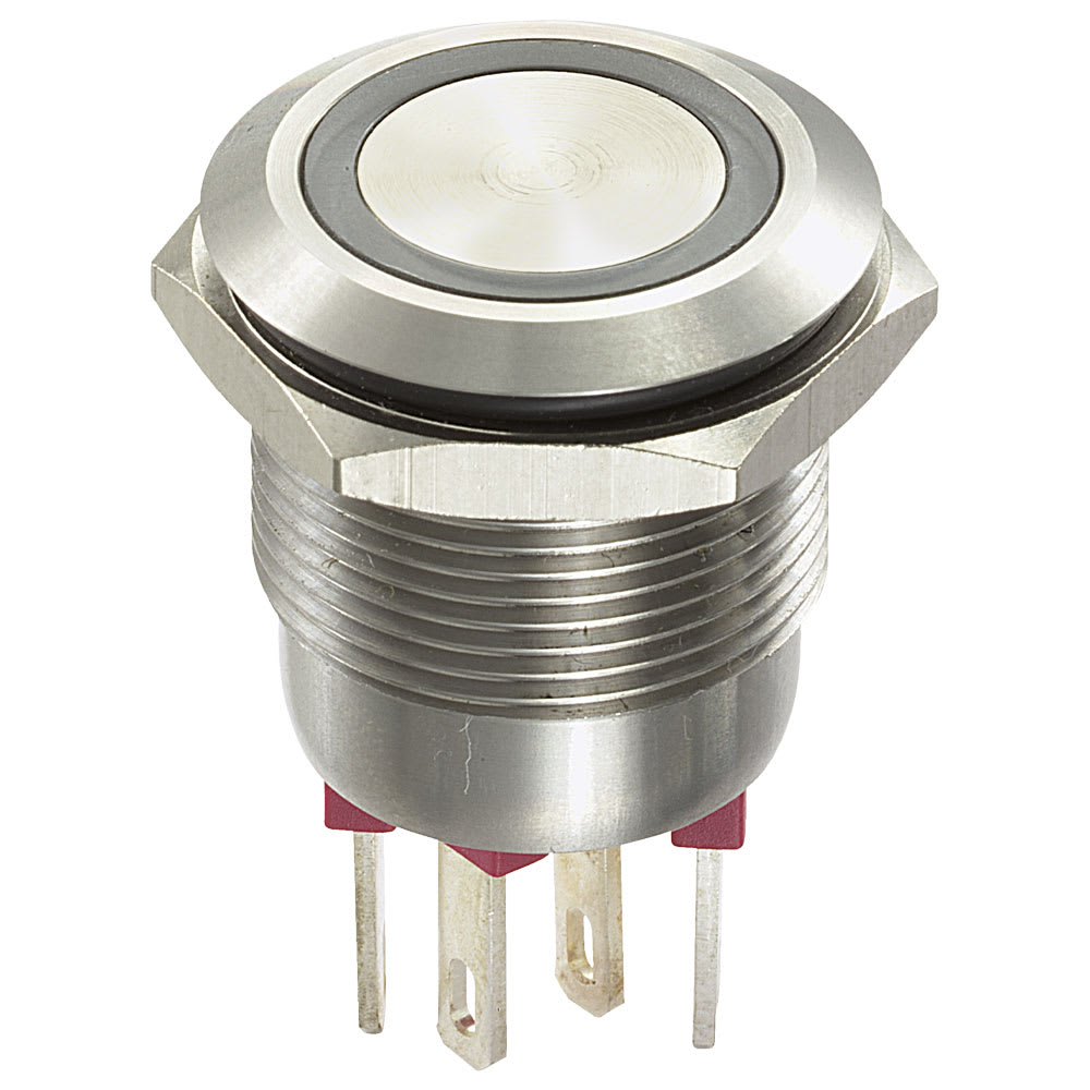 OMEGA FUSIBILI SPA - OMFMP0002.S.GR.12 PULS.ANTIV.LUMIN. VERDE 12V