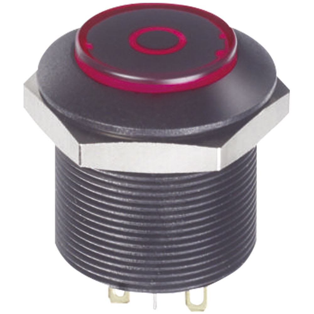 OMEGA FUSIBILI SPA - OMFFDAP1F1282F04 PULSANTE 0-1 NERO ROSSO/VERDE