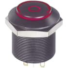 OMEGA FUSIBILI SPA - OMFFDAP1F1282F04 PULSANTE 0-1 NERO ROSSO/VERDE