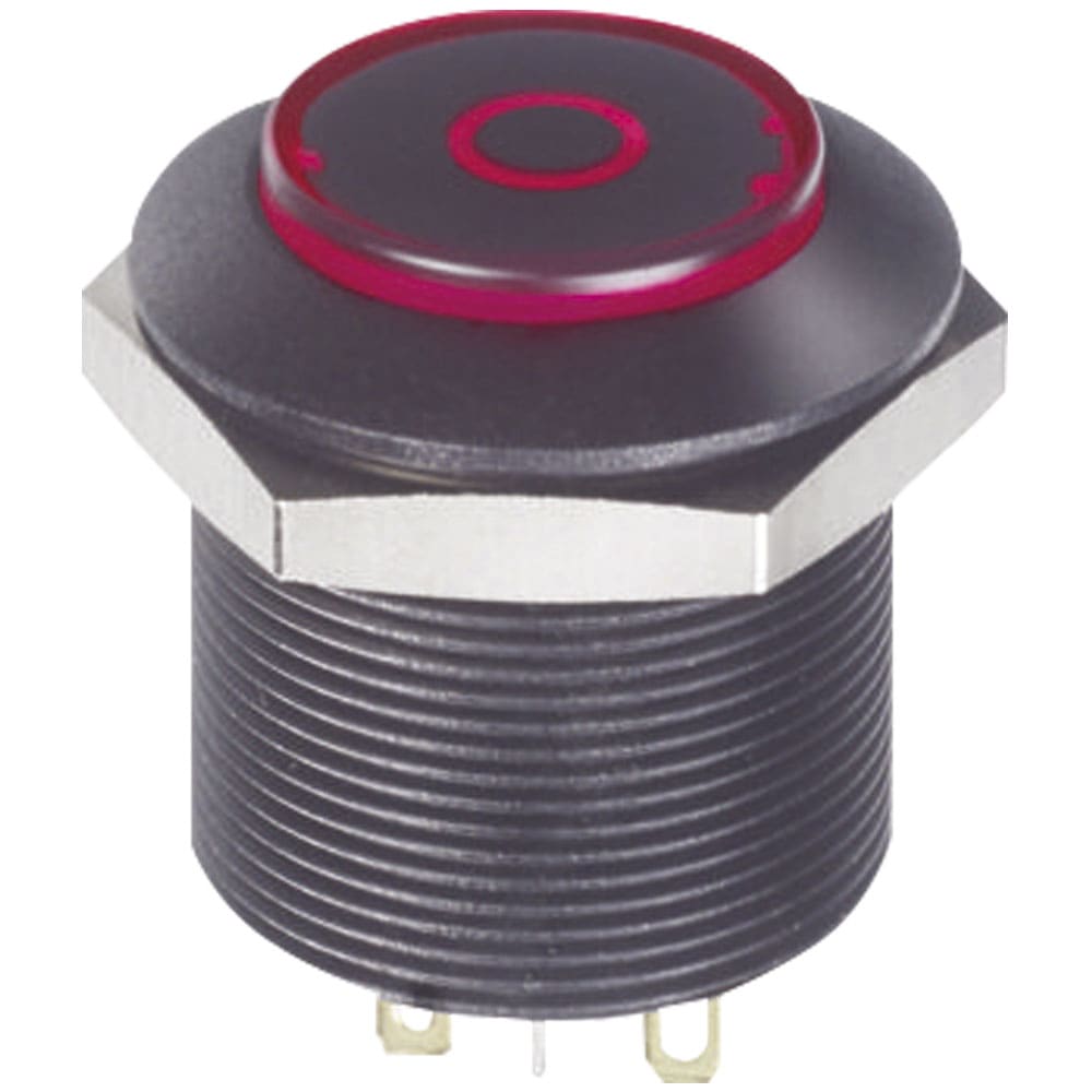 OMEGA FUSIBILI SPA - OMFFDAP1F1282F04 PULSANTE 0-1 NERO ROSSO/VERDE
