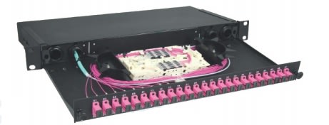 QUBIX SPA - QBX2006005 CASSETTO OTTICO 19 1U 24 SC SPLX NE