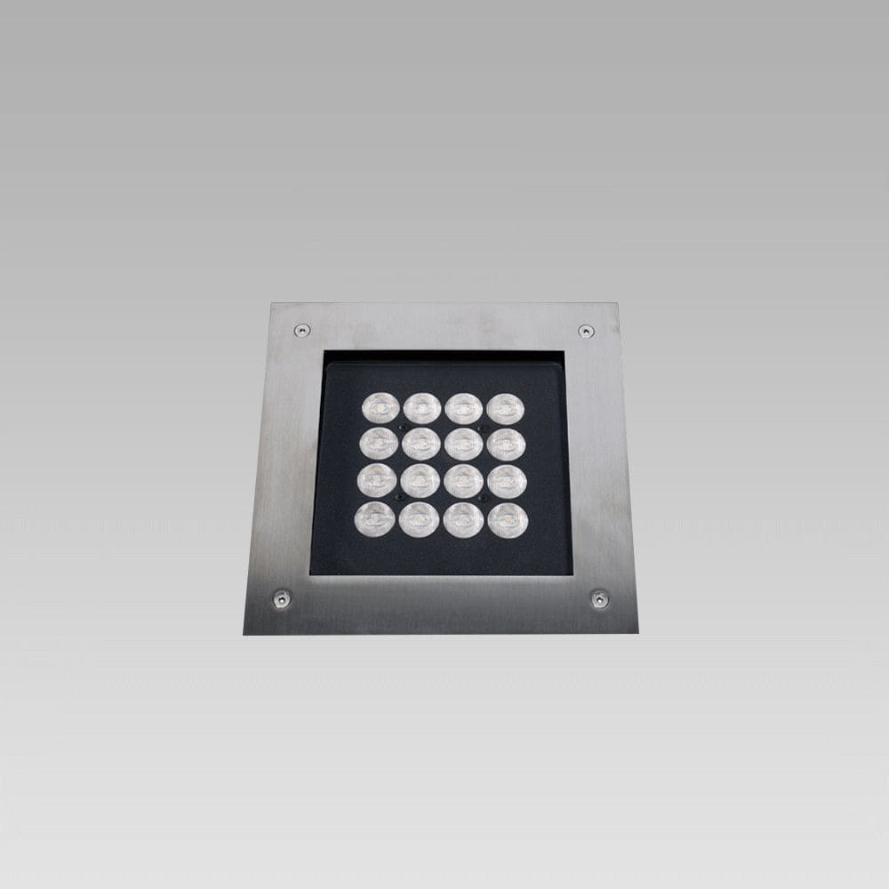 ARCLUCE SPA - ACL0765022A-830-30 QUAD200 37W WB C/INOX-L FILO ON/OFF