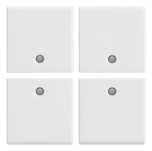 VIMAR SPA - VIWR14841 Quattro mezzi tasti 1M neutri bianco