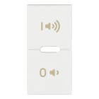 VIMAR SPA - VIWR19531.24.B Tasto 1M simboli ON/OFF volume bianco