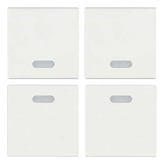 VIMAR SPA - VIWR19841.B Quattro mezzi tasti 1M neutri bianco