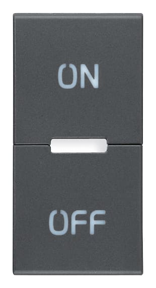 VIMAR SPA - VIWR20531.20 Tasto 1M simboli ON e OFF grigio