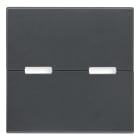 VIMAR SPA - VIWR20532.S Tasto 2M neutro puls. basculanti grigio