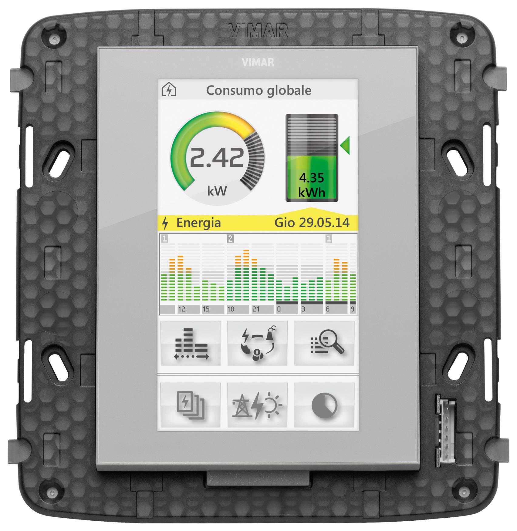 VIMAR SPA - VIWR21511.1.BN Touchscreen domotico 4,3 FullFlat neutro