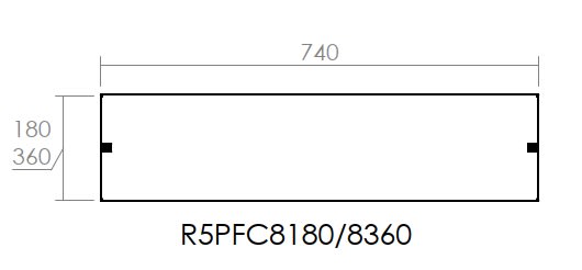 DKC-RAMBLOCK - RMBR5PFC8180 PORTA DISTRIBUZIONE 800X180 CIECA