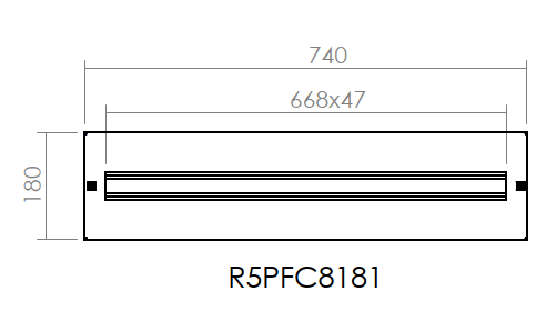 DKC-RAMBLOCK - RMBR5PFC8181 PORTA DISTRIBUZIONE 800X180 DIN 36 MODUL