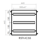 DKC-RAMBLOCK - RMBR5TMC55 TELAIO 21 MODULI X 3