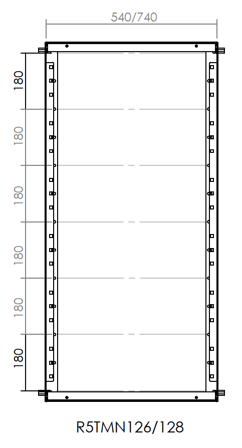DKC-RAMBLOCK - RMBR5TMN128 TELAIO MODULARE 1200X800